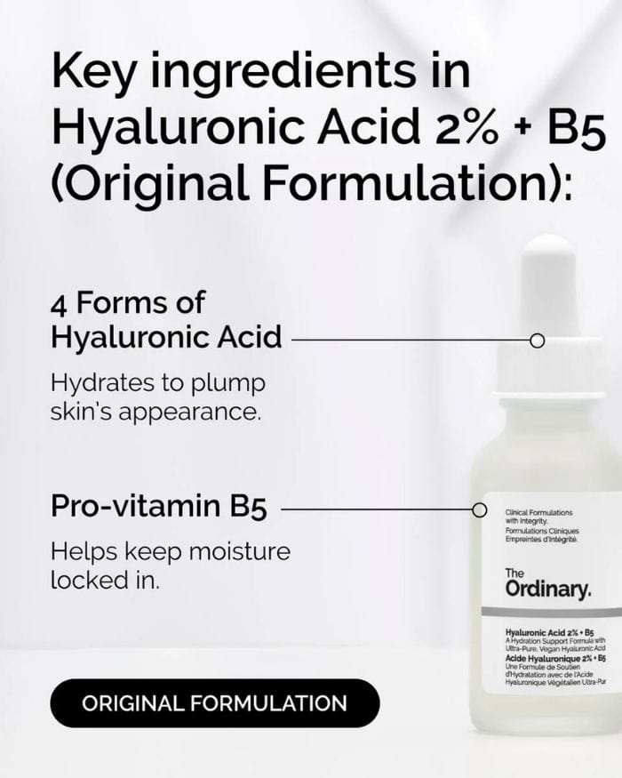 Hyaluronic Acid 2% + B5 Key Ingredients Hyaluronic Acid 2% + B5 Key Ingredients
